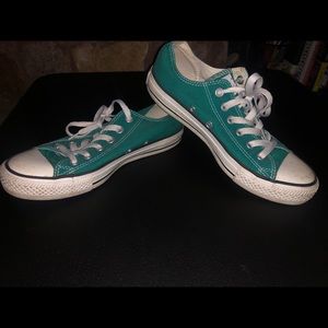 Converse all star low top size w7 m5 Euc teal